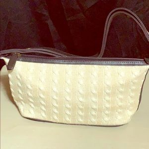 SWEATER MATERIAL SHOULDER BAG